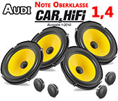 Audi A3 8PA Sportback Car Speaker Upgrade Pack Front Rear With Brackets