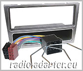 Vauxhall Omega B radio dash kit, stereo fitting 1999 onwards Silver