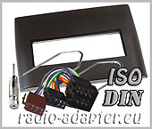 Fiat Stilo radio dash kit ISO, fascia panel + aerial adaptor + removal keys