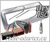 Ford KA fascia panel silver + harness adaptor, car stereo fitting kit Ford KA fascia panel silver + harness adaptor, car stereo fitting kit