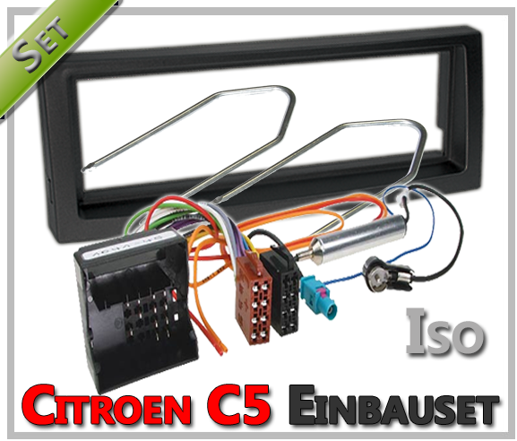Citroen C5 Radio Einbauset ISO