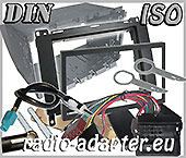 Mercedes A Klasse W 169 2 DIN Radioblende, Radioadapter, Autoradioblende