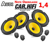 Audi A1 8X Sportpack Autoboxen, Lautsprecher vorne hinten 4 Hochtöner C1 650