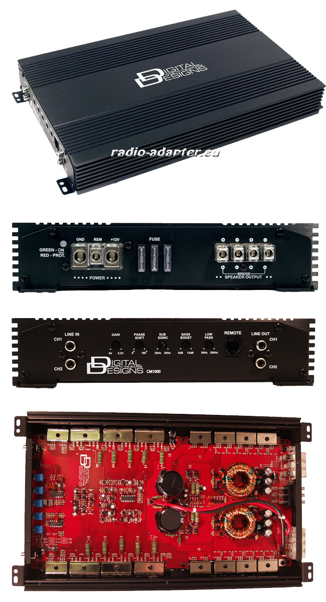 Digital Designs CM1000 US Power Car Hifi Endstufe, Verstärker Car