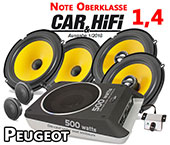 Peugeot 3008 II +Bass, Lautsprecher vorne hinten 4 Hochtöner C1 650