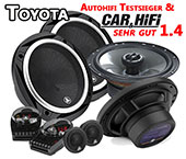 Toyota Avensis T25 Auto Lautsprecher, Testsieger JL-Audio C2-650 + C2-650x